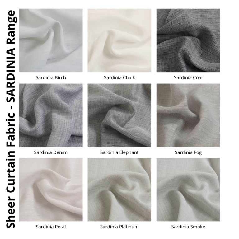 S-Fold Sheer Curtains (incl Track) - Martini Furniture