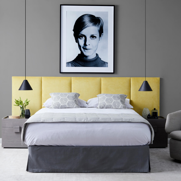 Oversized 5-Panelled Upholstered Bedhead