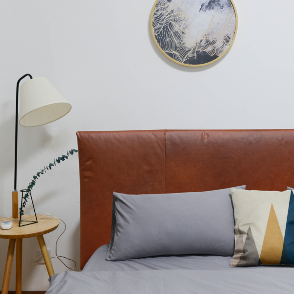 Distressed Leather Upholstered Bedhead | 6 Colours Available