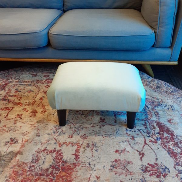 Velvet Upholstered Footstool