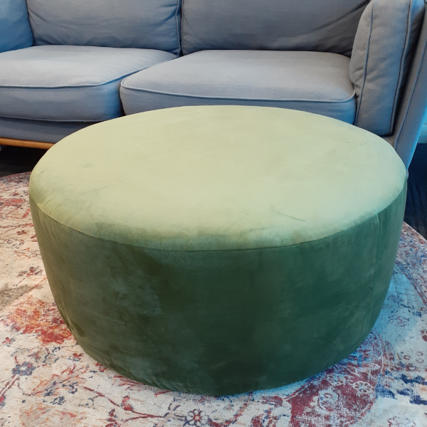 Upholstered Round Ottoman | 37 colours to choose from