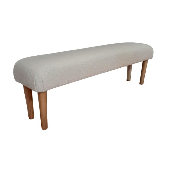 Boucle Upholstered End of Bed Bench Seat | Martini Furniture